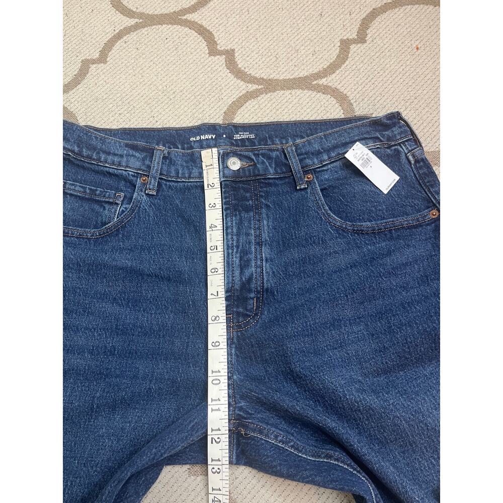 Old Navy Mid-Rise The Slouchy Straight Leg Marin blue jeans, size 8, NWT - Picture 9 of 15